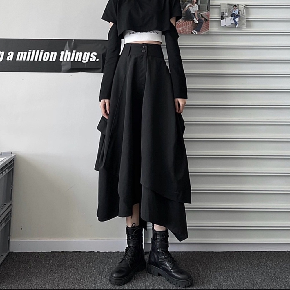 Not Rated Black Asymmetrical Skirt